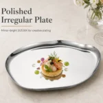 SUS304 Polished Irregular Stainless Steel Plate view 2