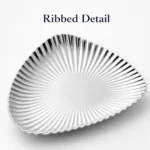 SUS304 Triangular Ribbed Dessert Plate view 6