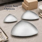 SUS304 Triangular Ribbed Dessert Plate view 7