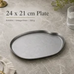 SUS304 Vintage Snow Gray Irregular Stainless Steel Plate view 4