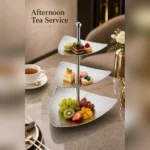 304 Three Layer Triangular Ribbed Fruit Plate view 5