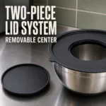 Black Stainless Steel Grater Salad Bowl System view 6