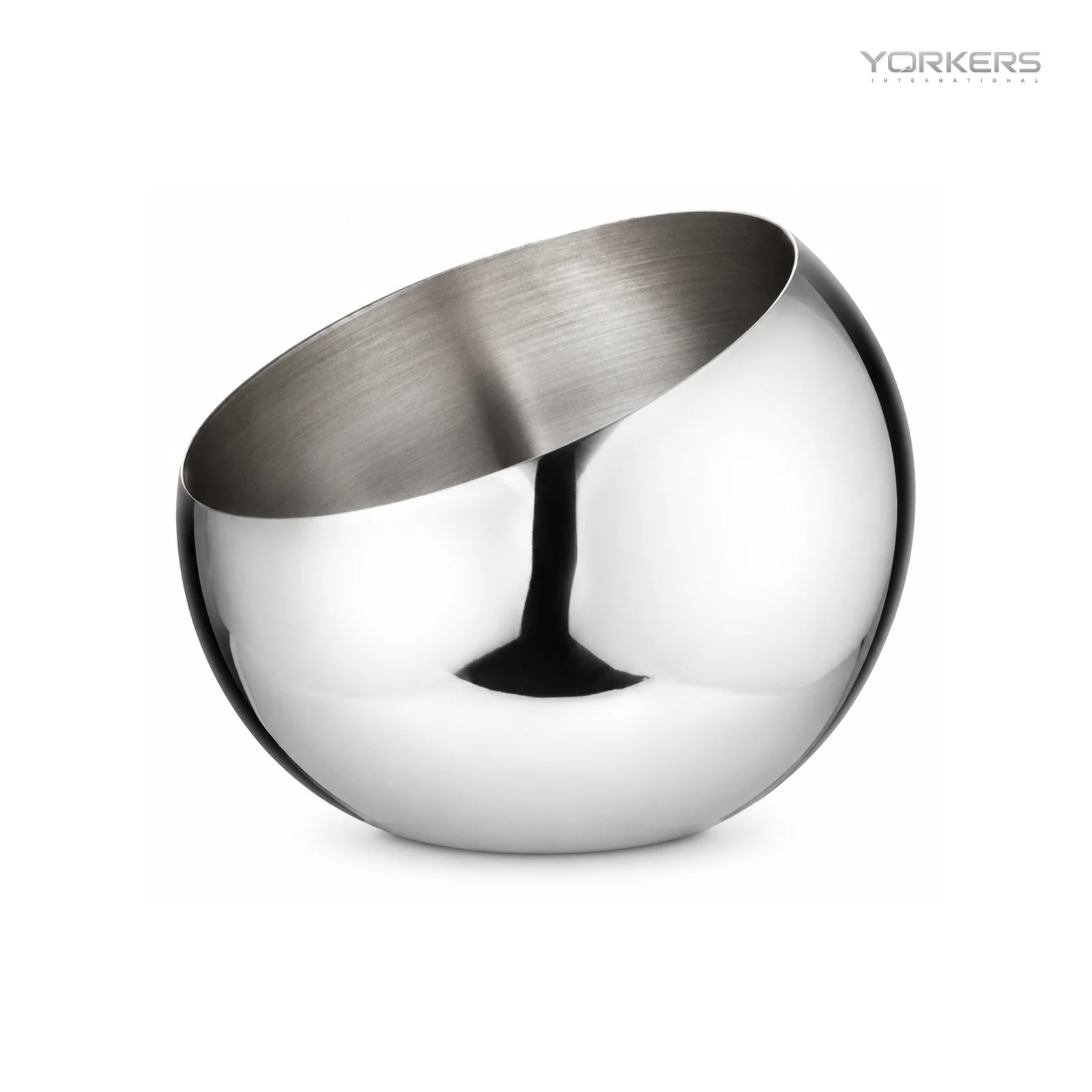Stainless Steel Base-Free Slanted Sauce Bowl