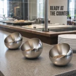 Stainless Steel Base-Free Slanted Sauce Bowl view 3