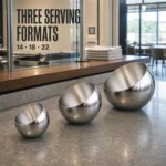 Stainless Steel Base-Free Slanted Sauce Bowl view 4