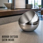 Stainless Steel Base-Free Slanted Sauce Bowl view 6