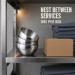 Stainless Steel Base-Free Slanted Sauce Bowl view 7