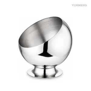 Stainless Steel Pedestal Slanted Sauce Bowl Series — stainless steel product by Yorkers International
