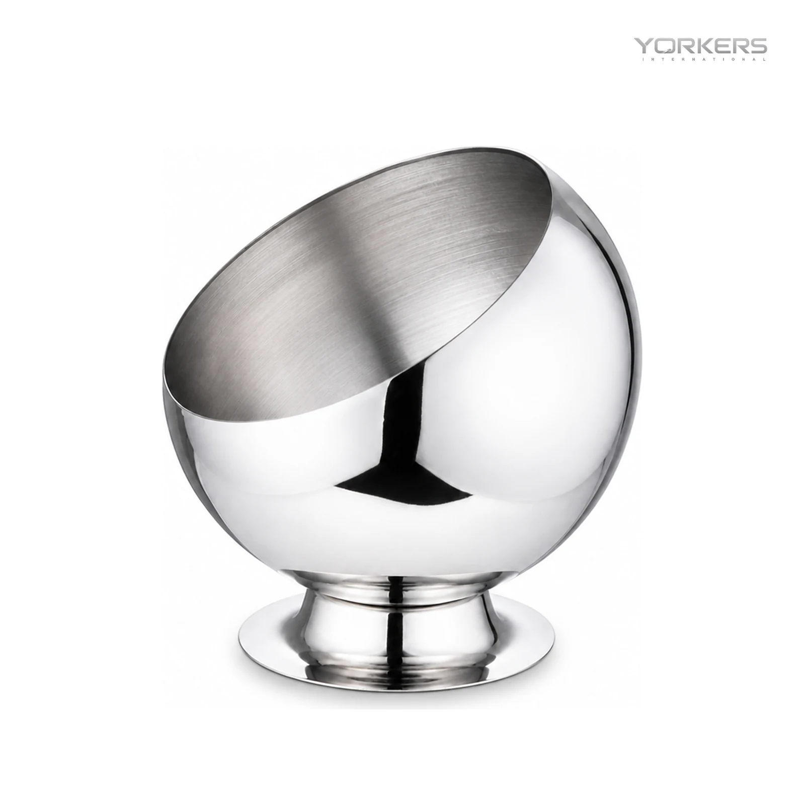 Stainless Steel Pedestal Slanted Sauce Bowl Series