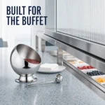 Stainless Steel Pedestal Slanted Sauce Bowl Series view 3