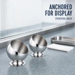 Stainless Steel Pedestal Slanted Sauce Bowl Series view 7