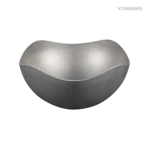 Vintage Snowflake Gray Four-Lobe Stainless Steel Serving Bowl — stainless steel product by Yorkers International