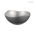 Vintage Snowflake Gray Irregular Rim Stainless Steel Bowl Series view 1