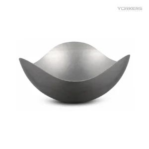 Vintage Snowflake Gray Three-Lobe Irregular Rim Stainless Steel Bowl Series — stainless steel product by Yorkers International