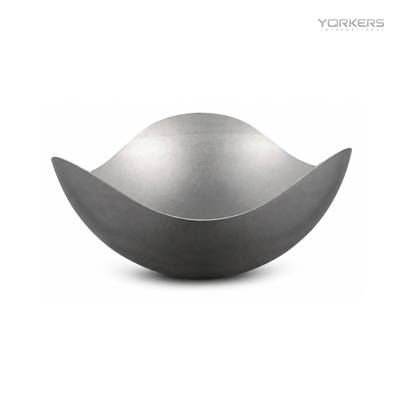 Vintage Snowflake Gray Three-Lobe Irregular Rim Stainless Steel Bowl Series
