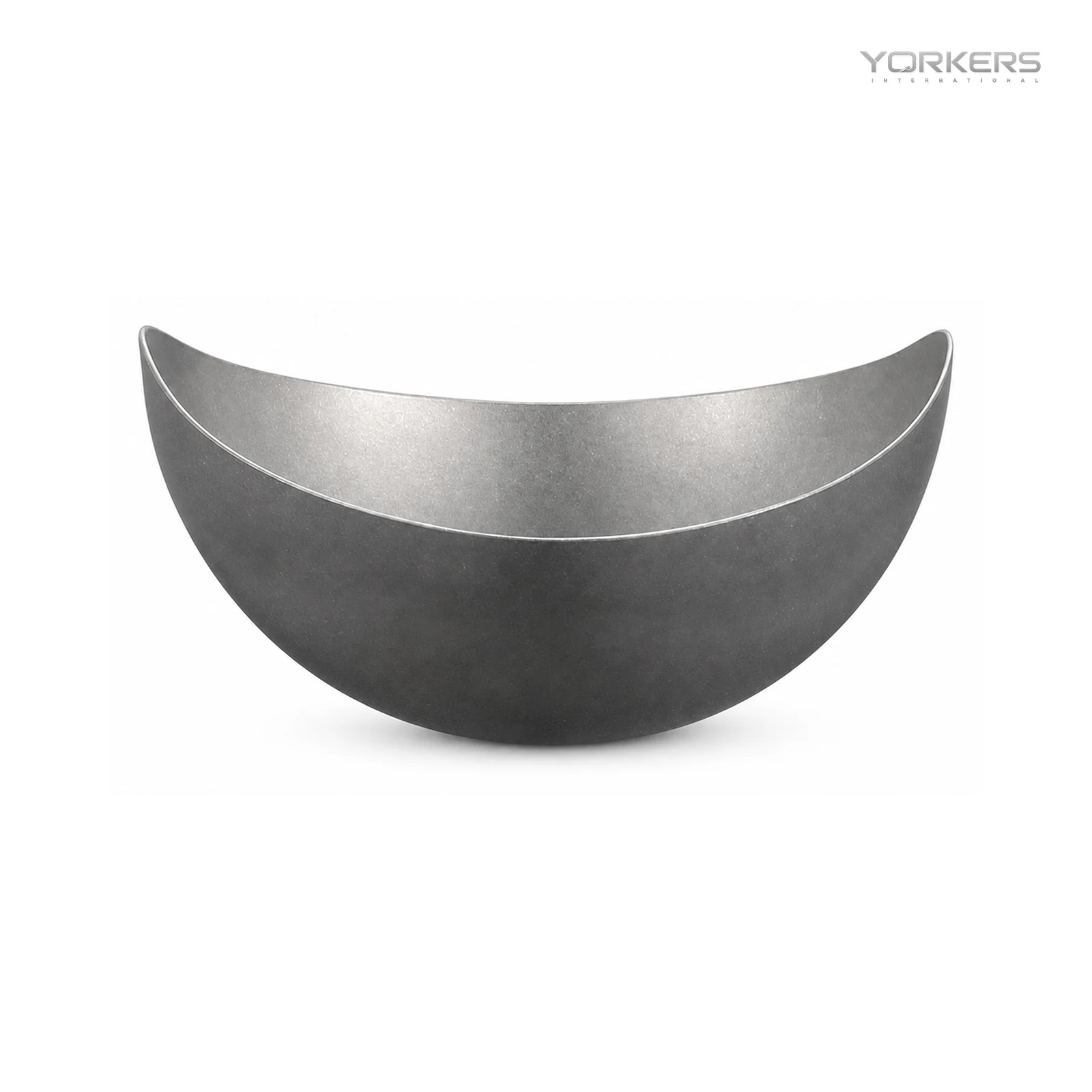 Vintage Snowflake Gray Twin-Lobe Irregular Rim Stainless Steel Bowl Series