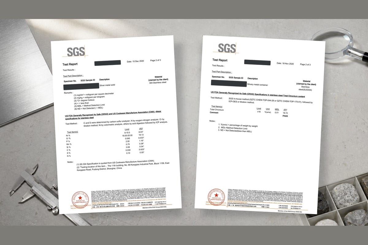SGS third party verification lab test