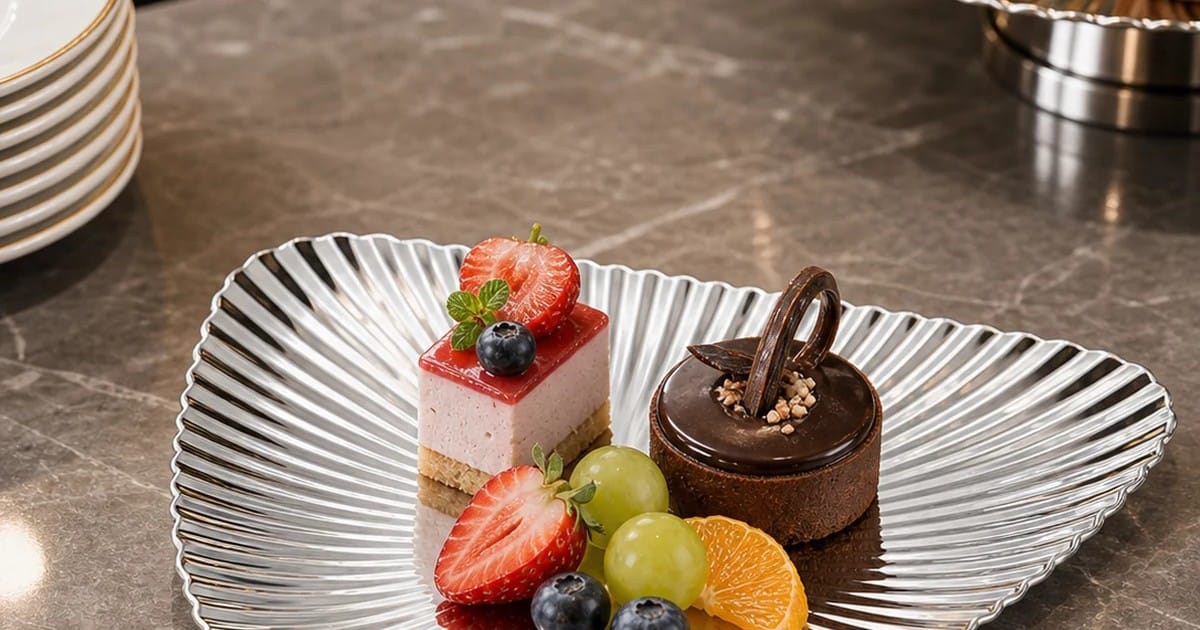 How to Choose Triangular Ribbed Dessert Plates for Buffet and Café Display