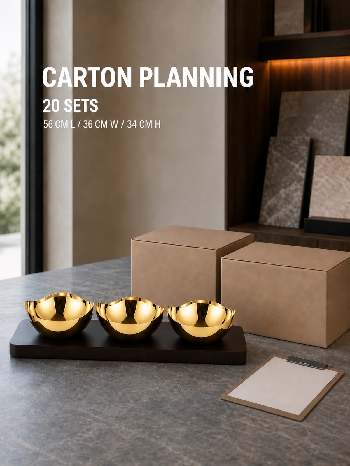 Outer-carton packing information for the set