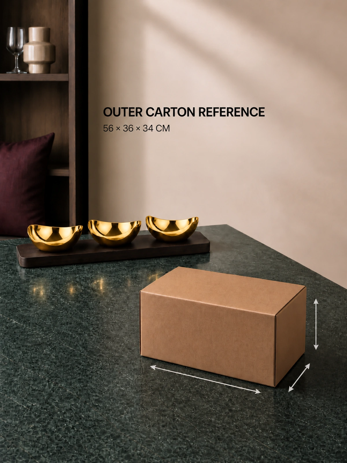 Outer-carton packing information for the set
