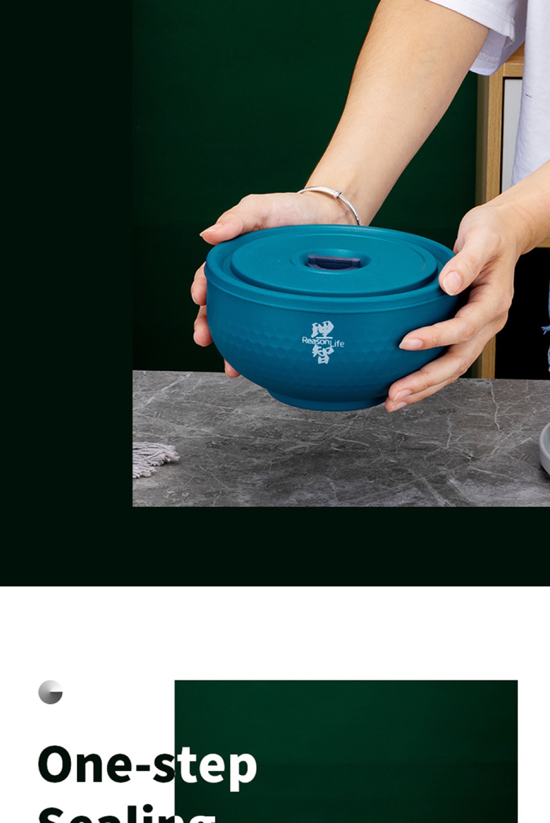 304 Stainless Steel Double-Wall Color Bowl with Lid