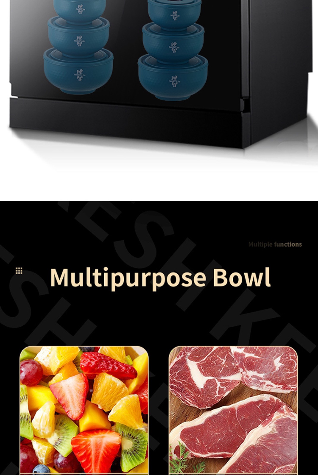304 Stainless Steel Double-Wall Color Bowl with Lid