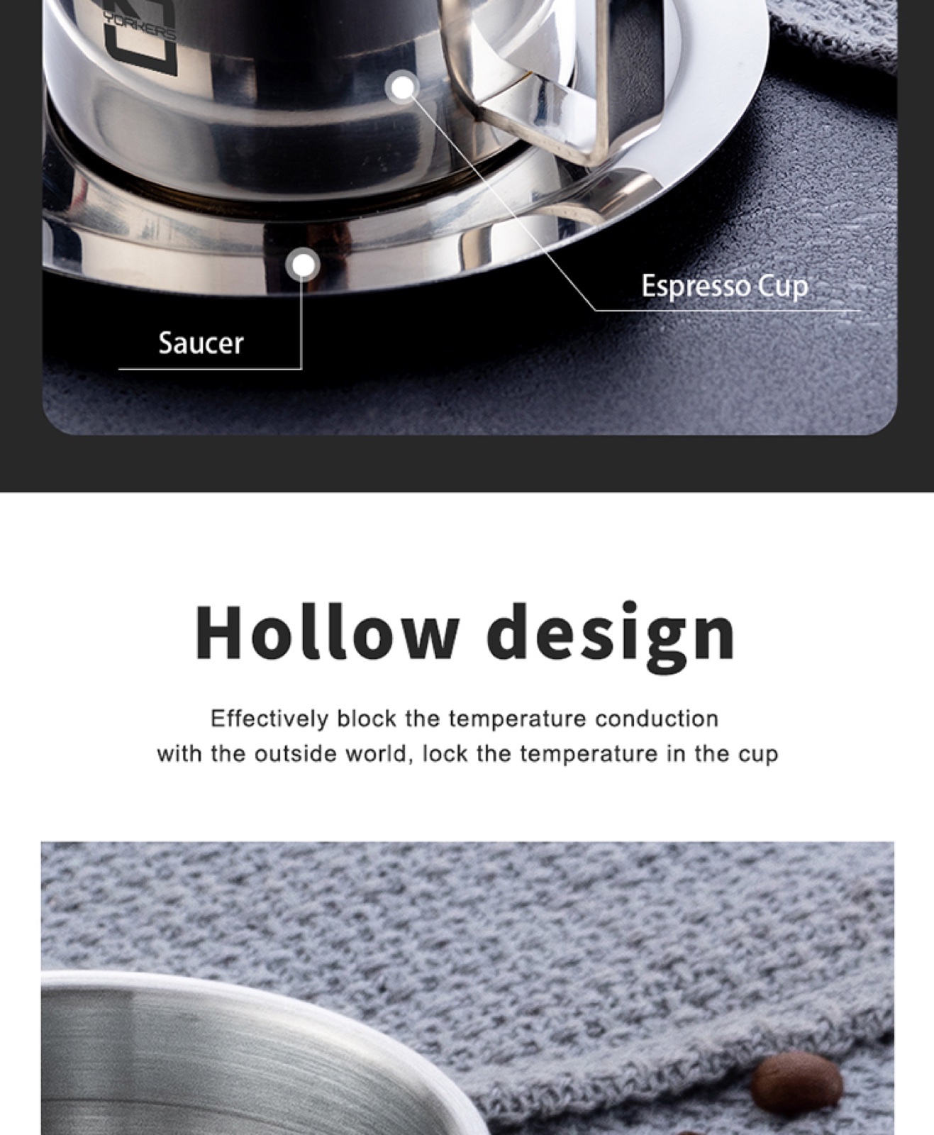 304 Stainless Steel Espresso Coffee Cup