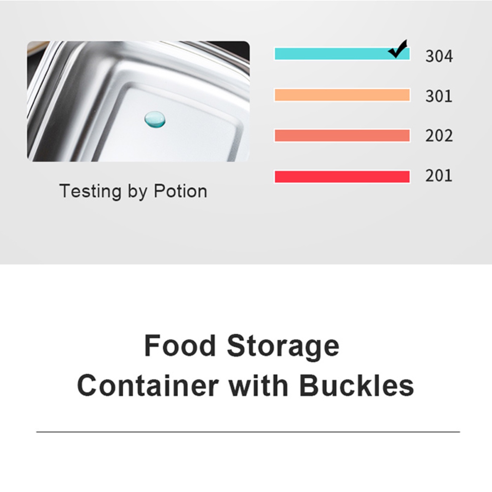304 Stainless Steel Food Storage Container Collection
