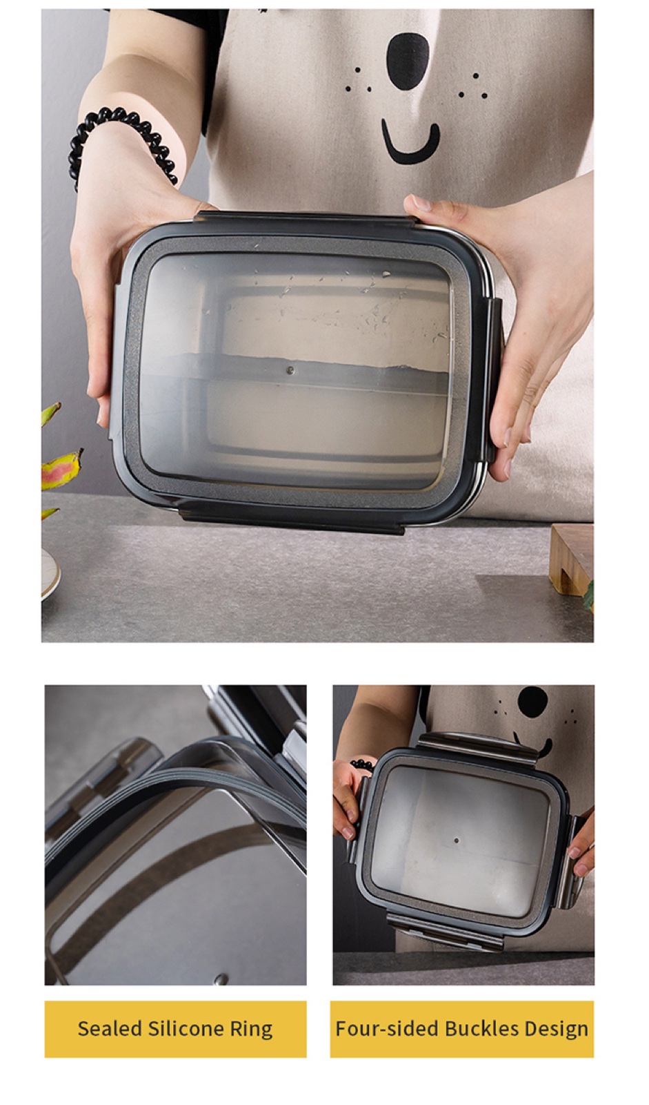 304 Stainless Steel Food Storage Container Collection