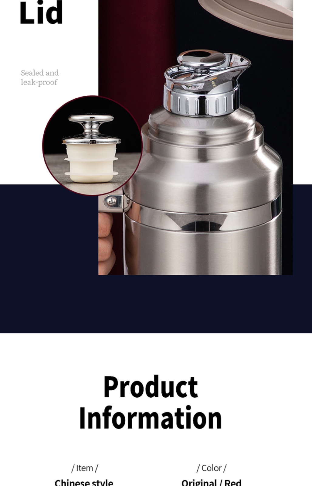 304 Stainless Steel Hot Water Flask