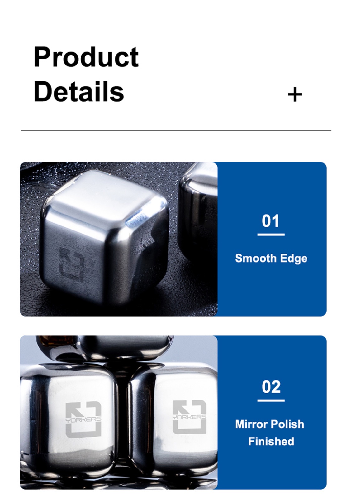 304 Stainless Steel Ice Cubes