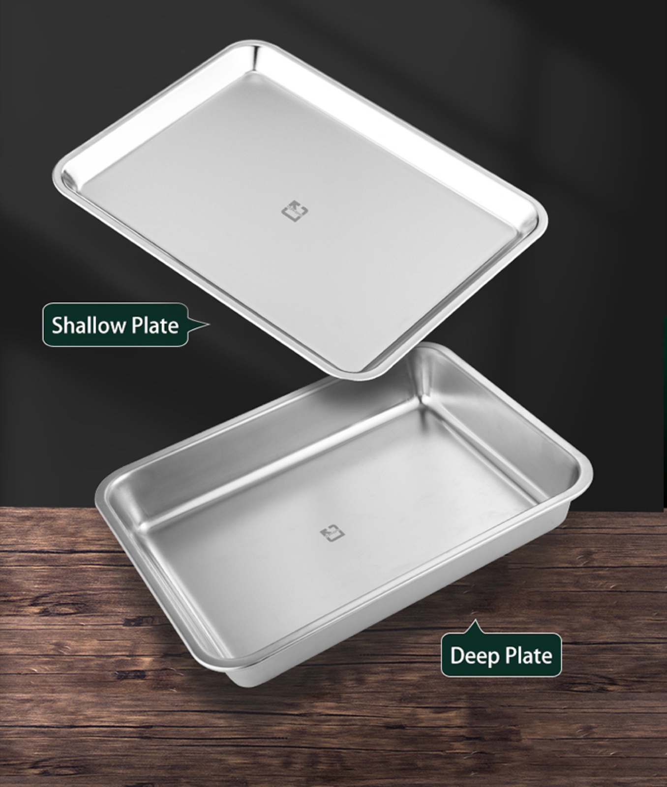 304 Stainless Steel Japanese Square Serving Plate