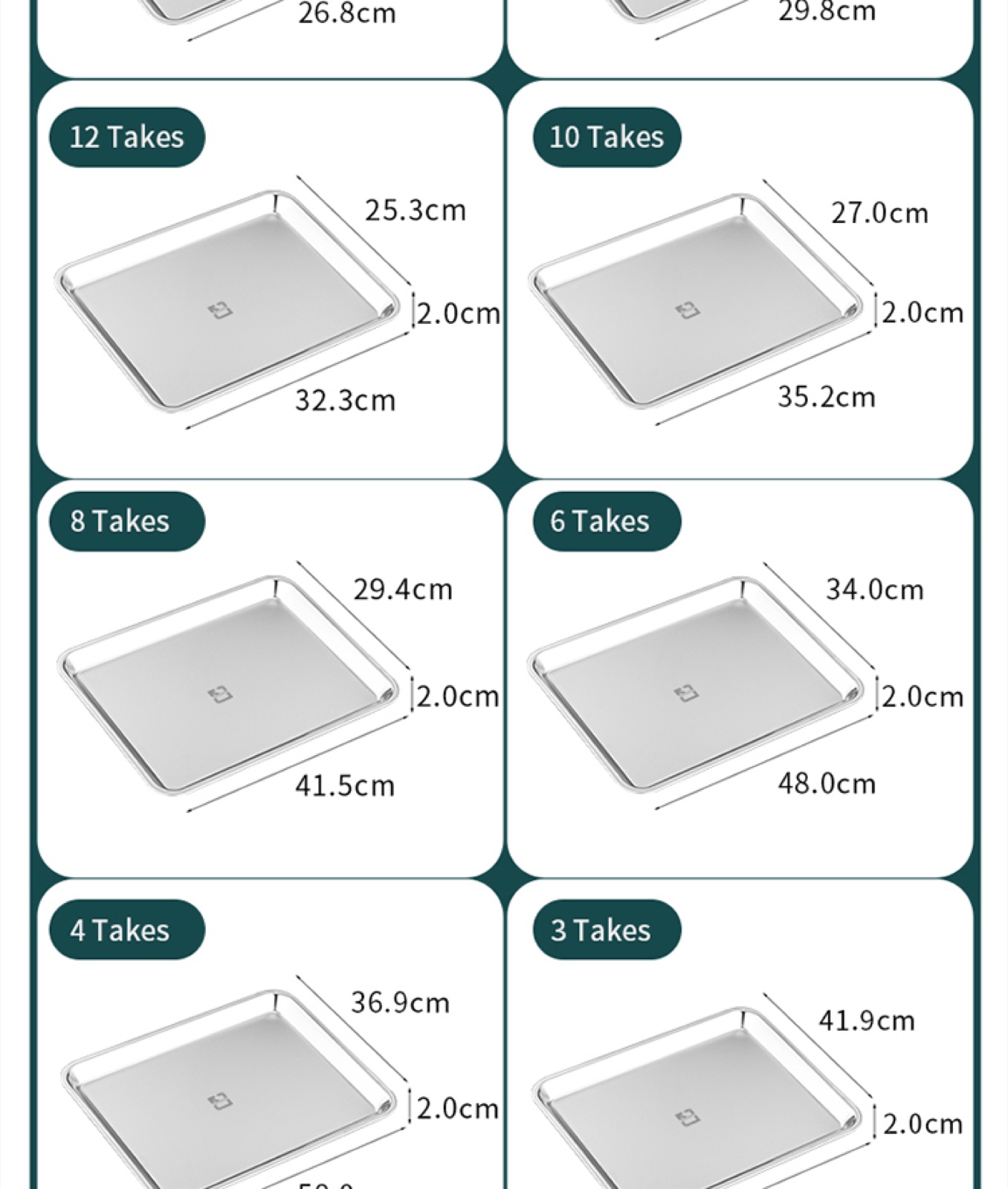 304 Stainless Steel Japanese Square Serving Plate