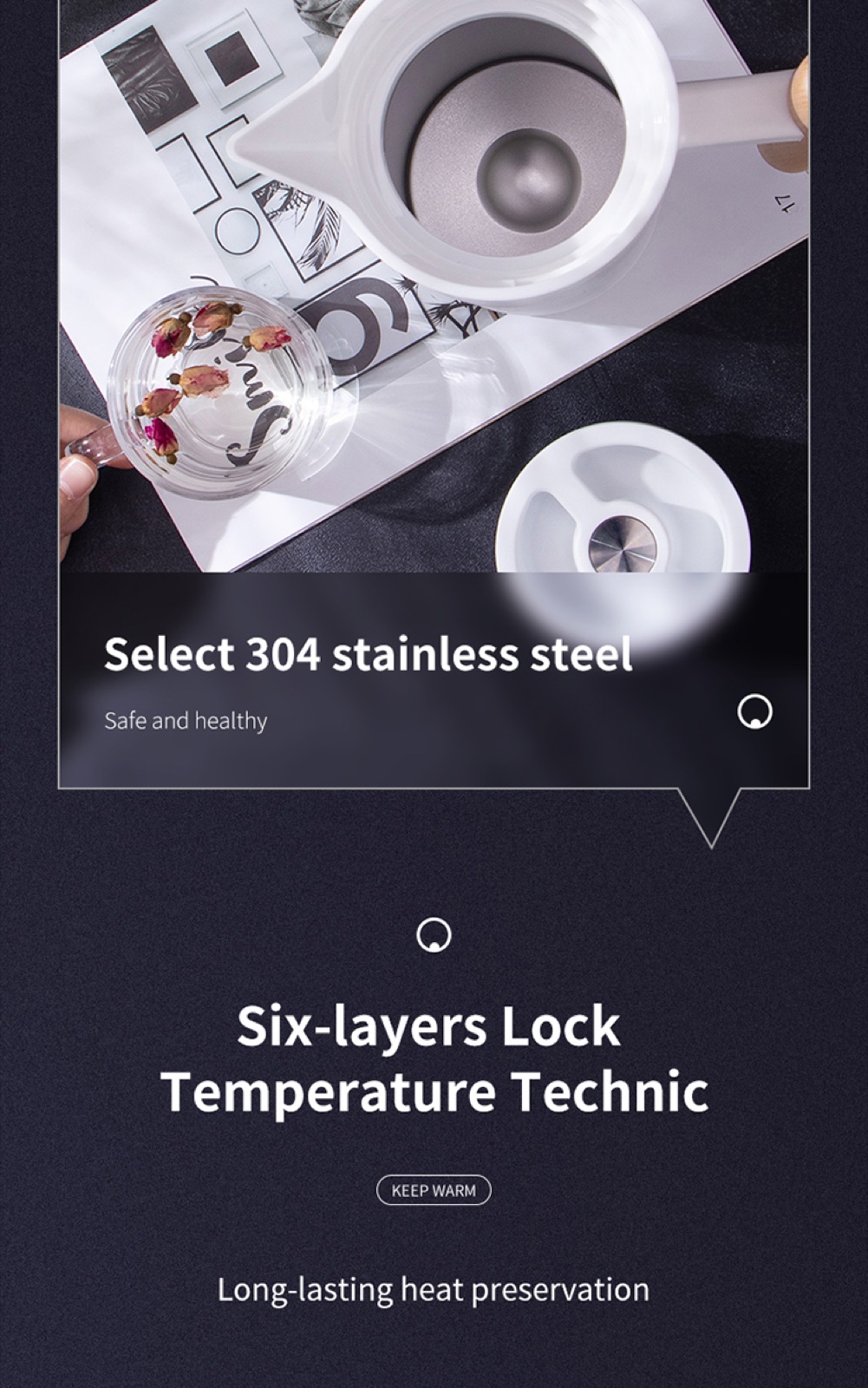 304 Stainless Steel Korean Vacuum Flask