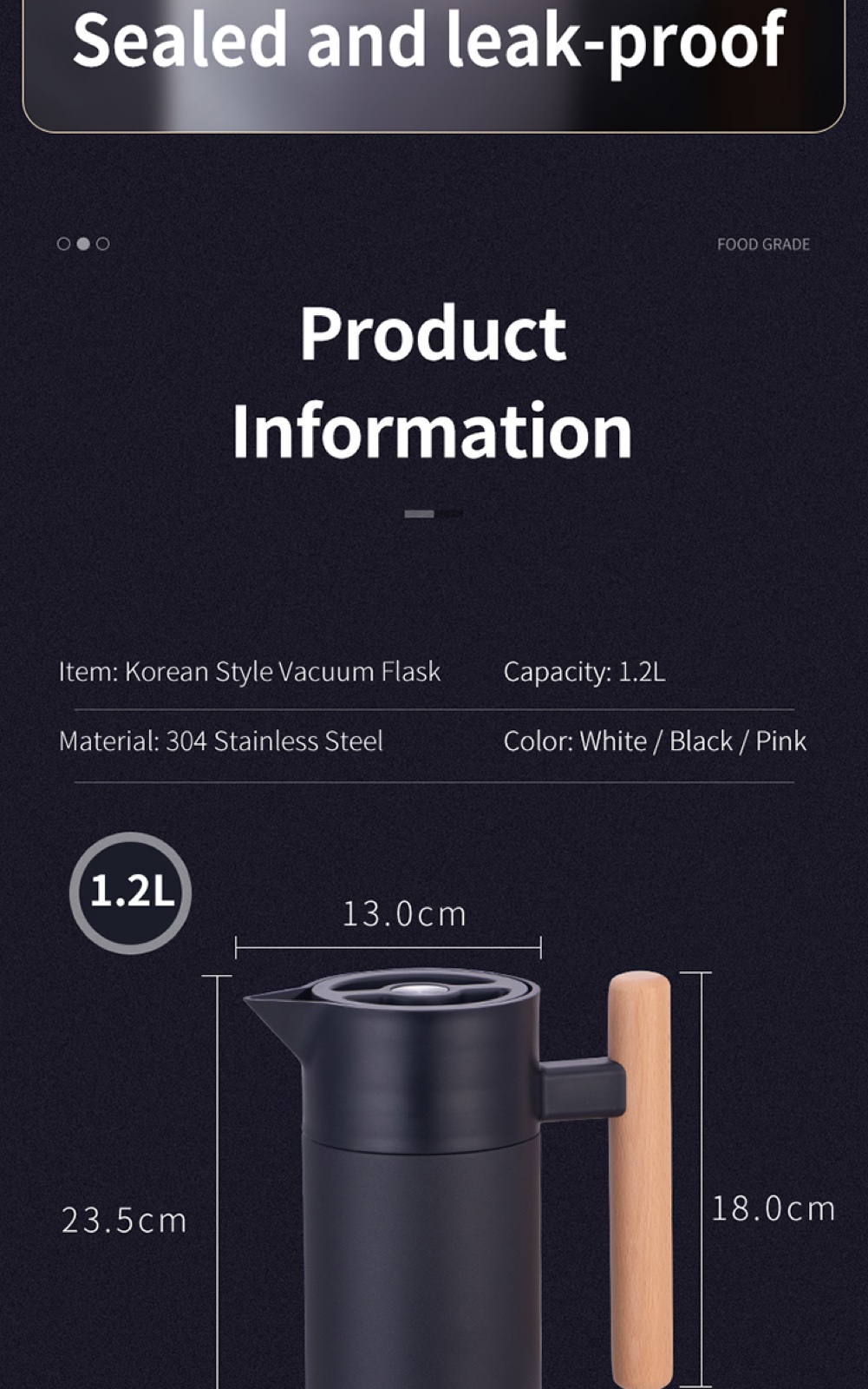 304 Stainless Steel Korean Vacuum Flask