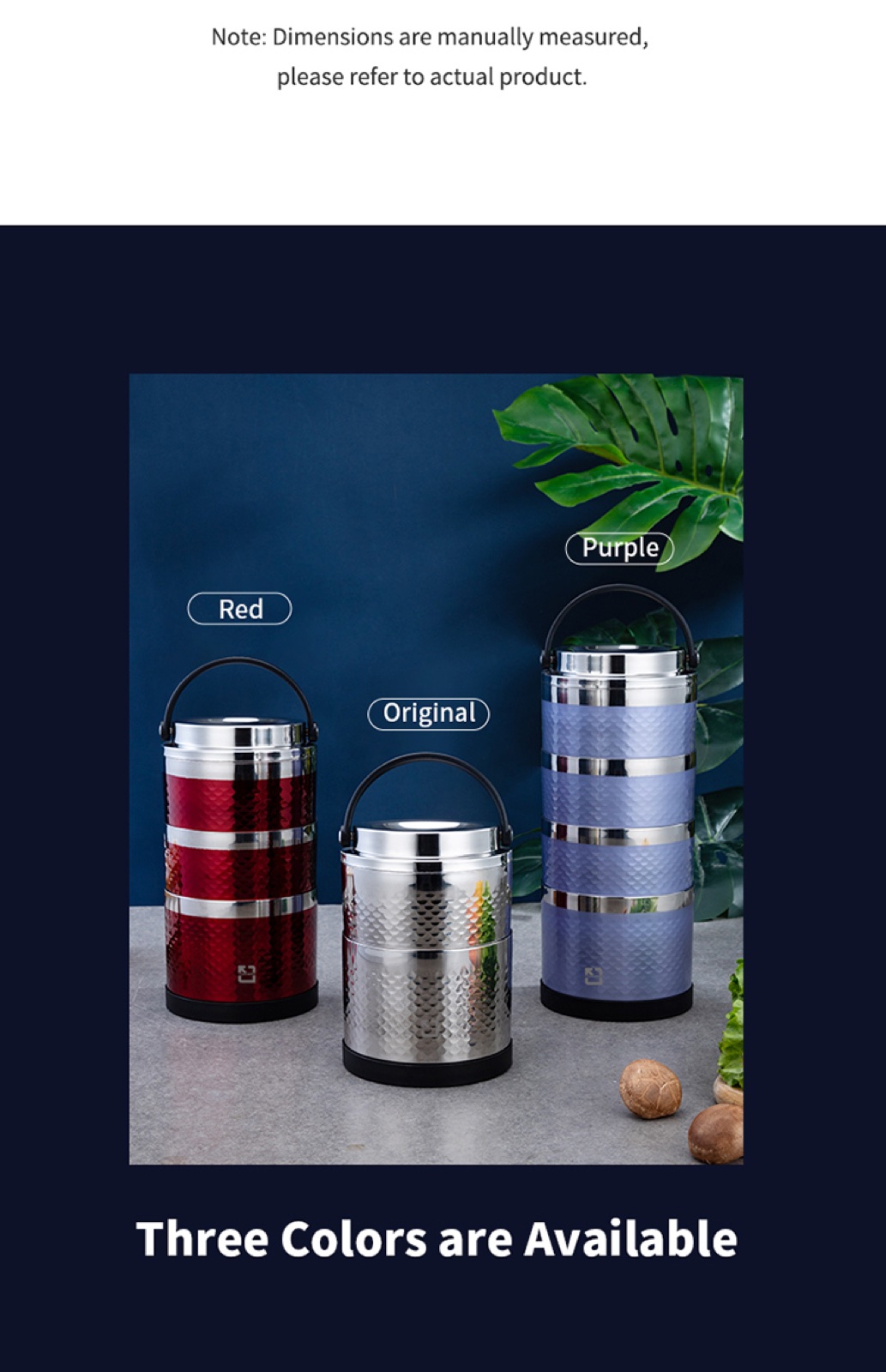 304 Stainless Steel Multi-Layer Insulated Food Carrier