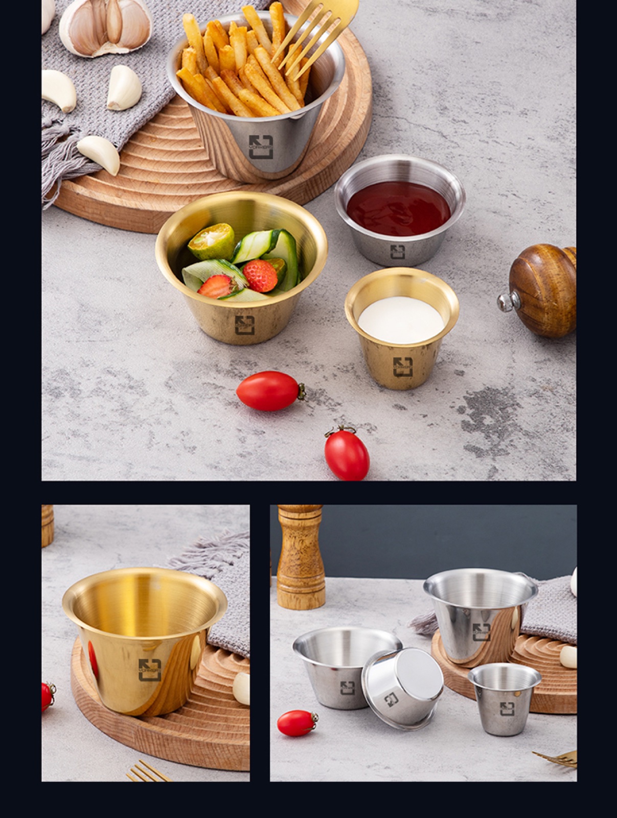 304 Stainless Steel Sauce Bowls