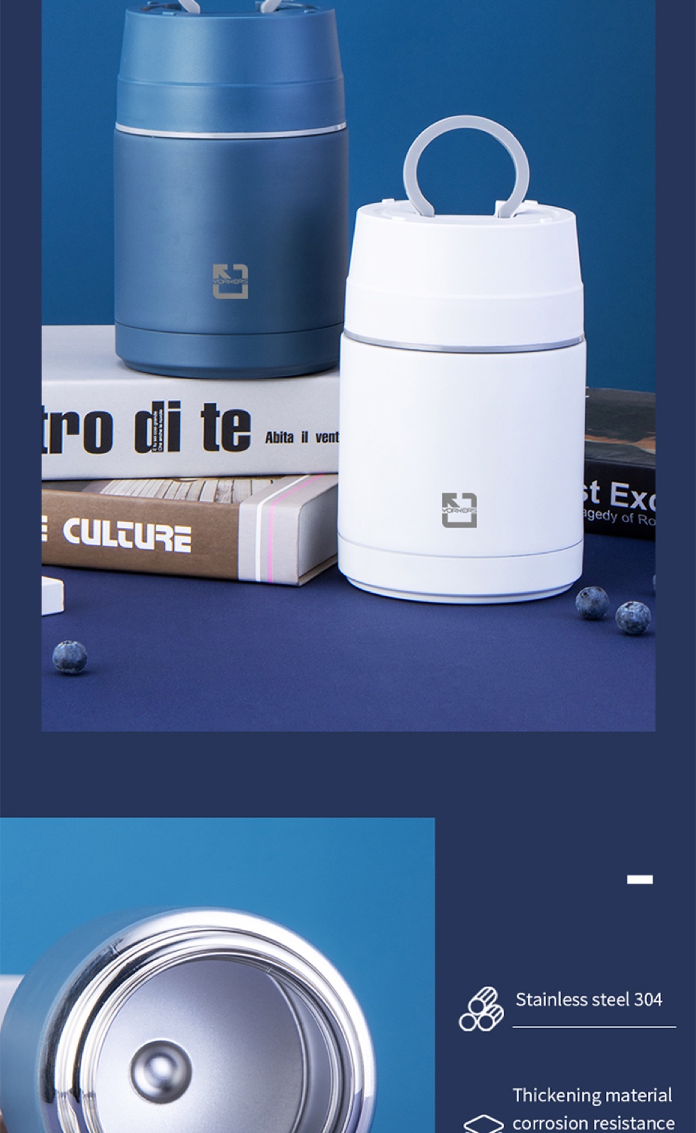 304 Stainless Steel Thermal Food Jar