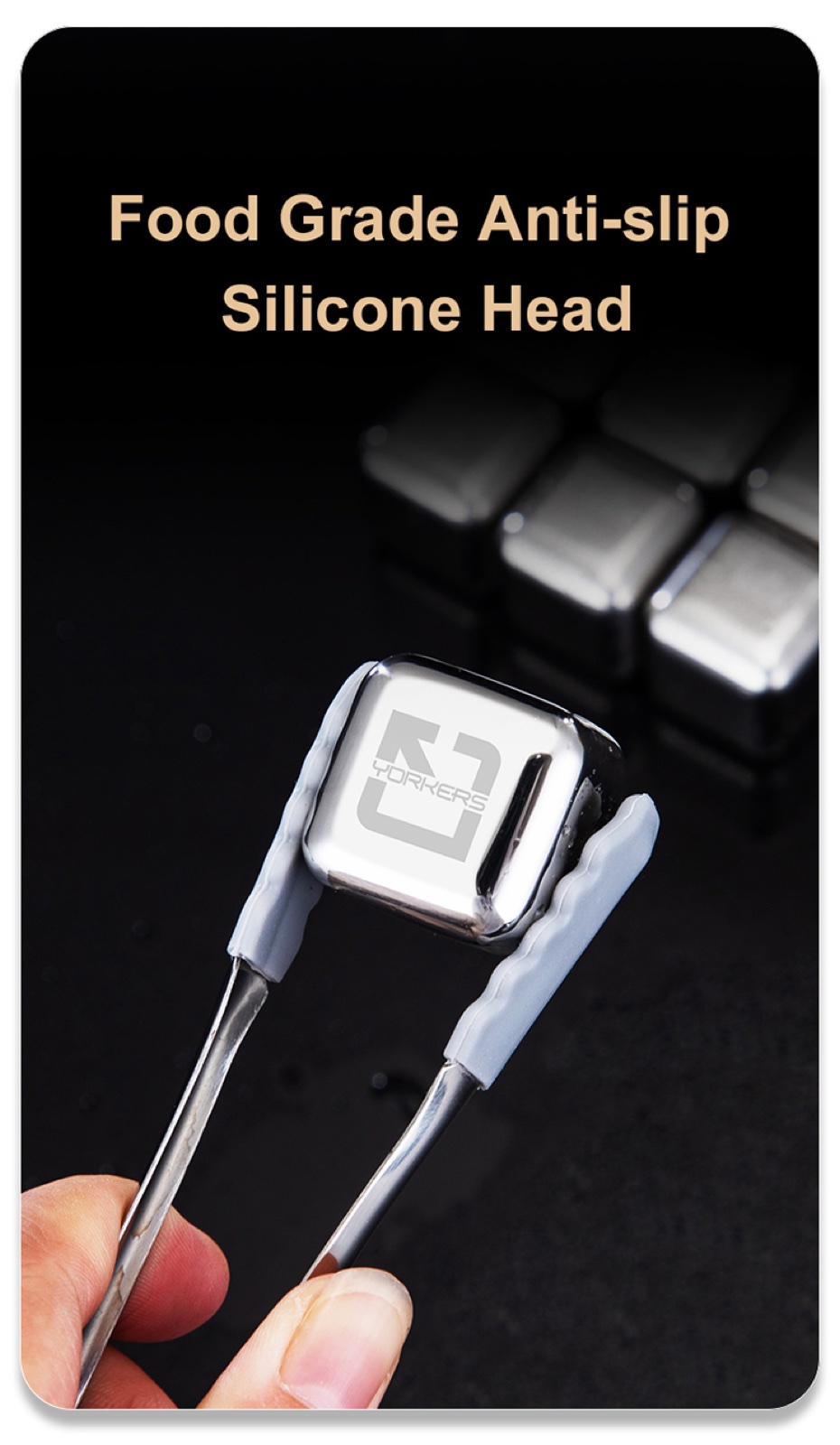304 Stainless Steel Whiskey Stone Gift Set