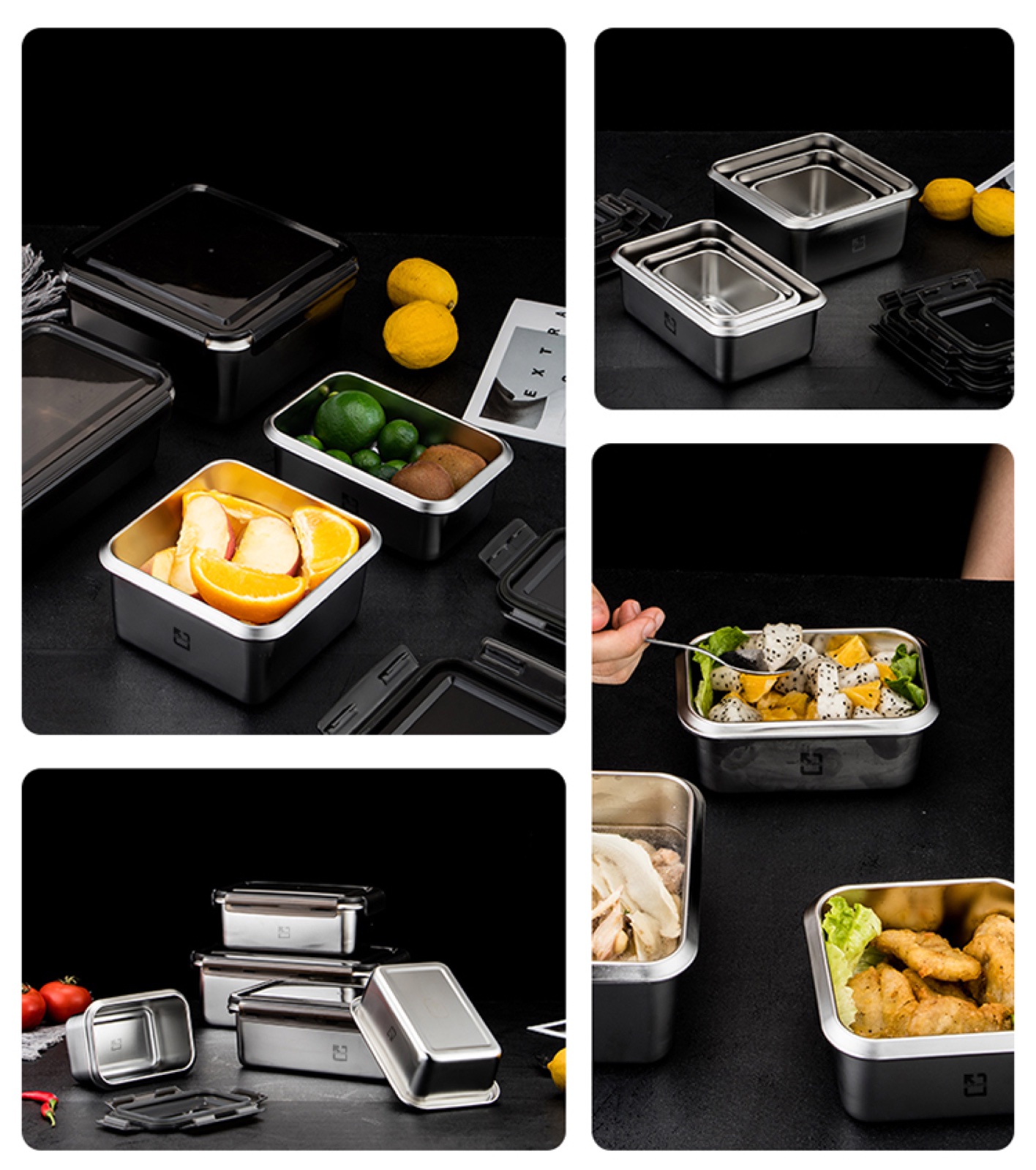 316 Stainless Steel Food Storage Container Collection