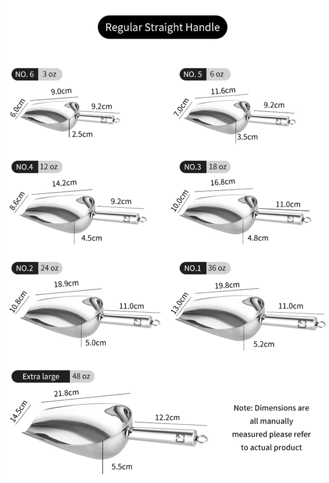 Stainless Steel Ice Scoop