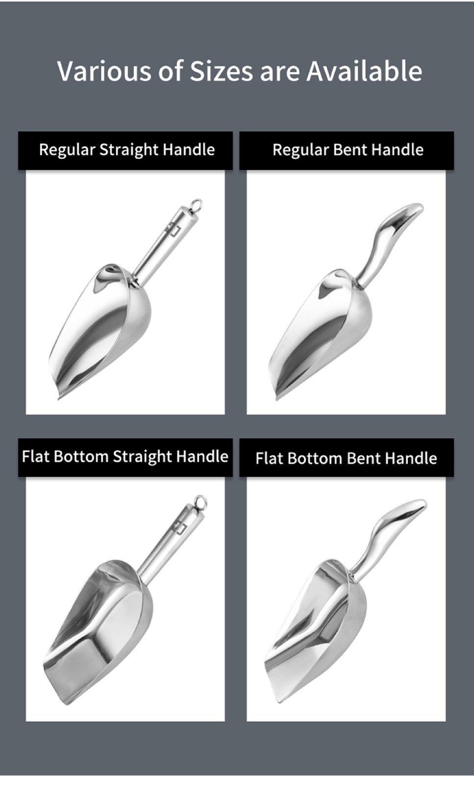 Stainless Steel Ice Scoop