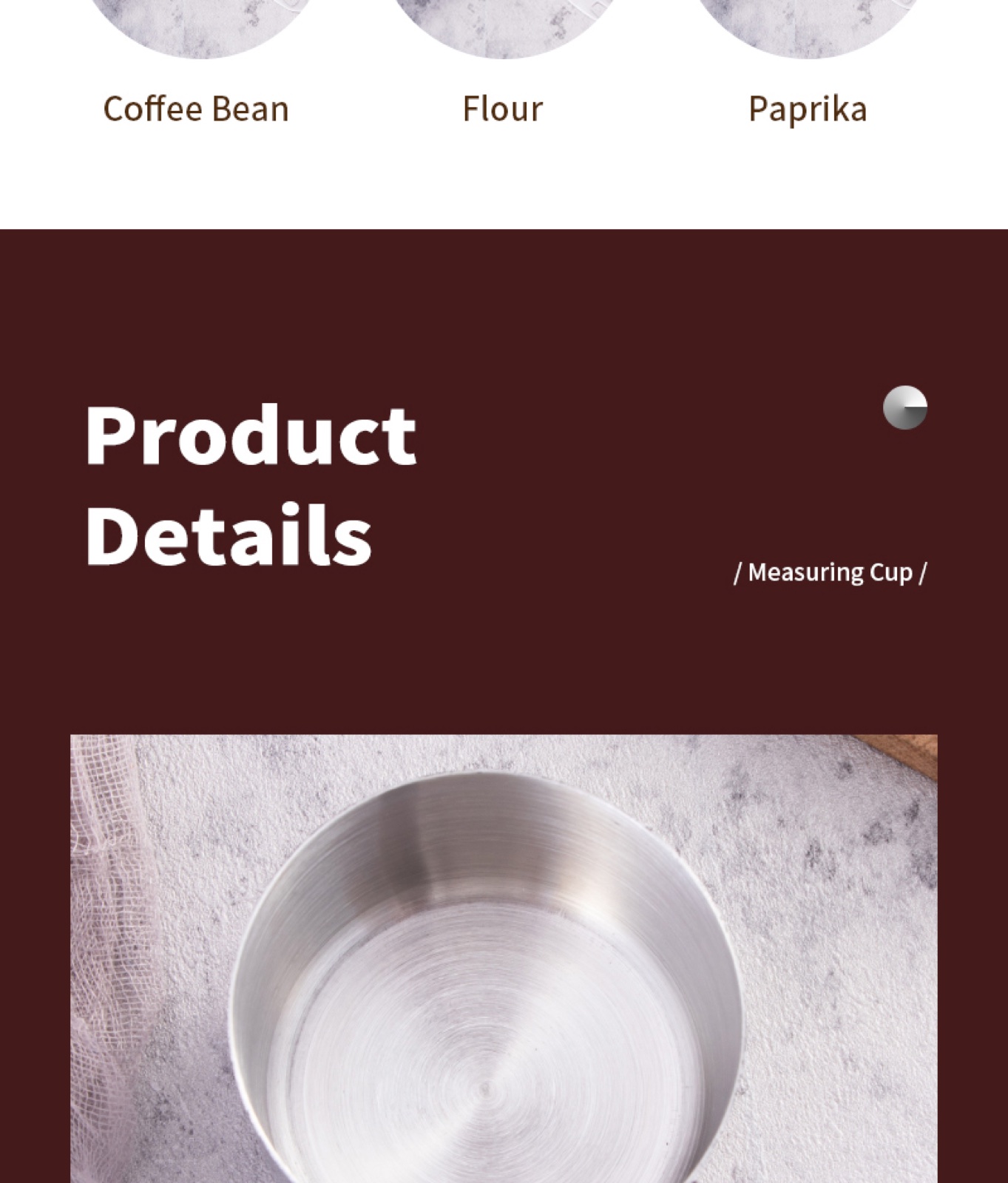 Stainless Steel Measuring Cup Set