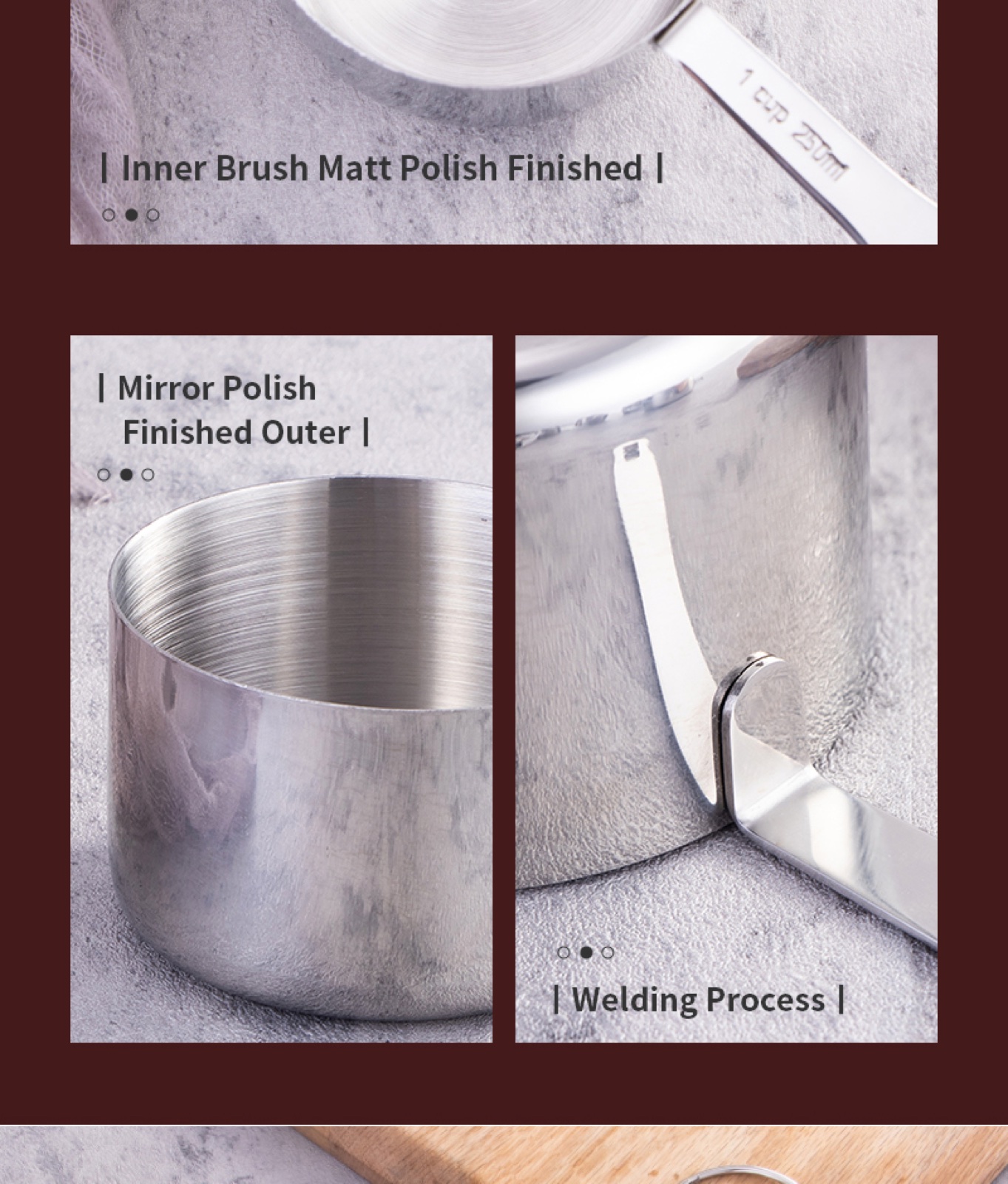 Stainless Steel Measuring Cup Set