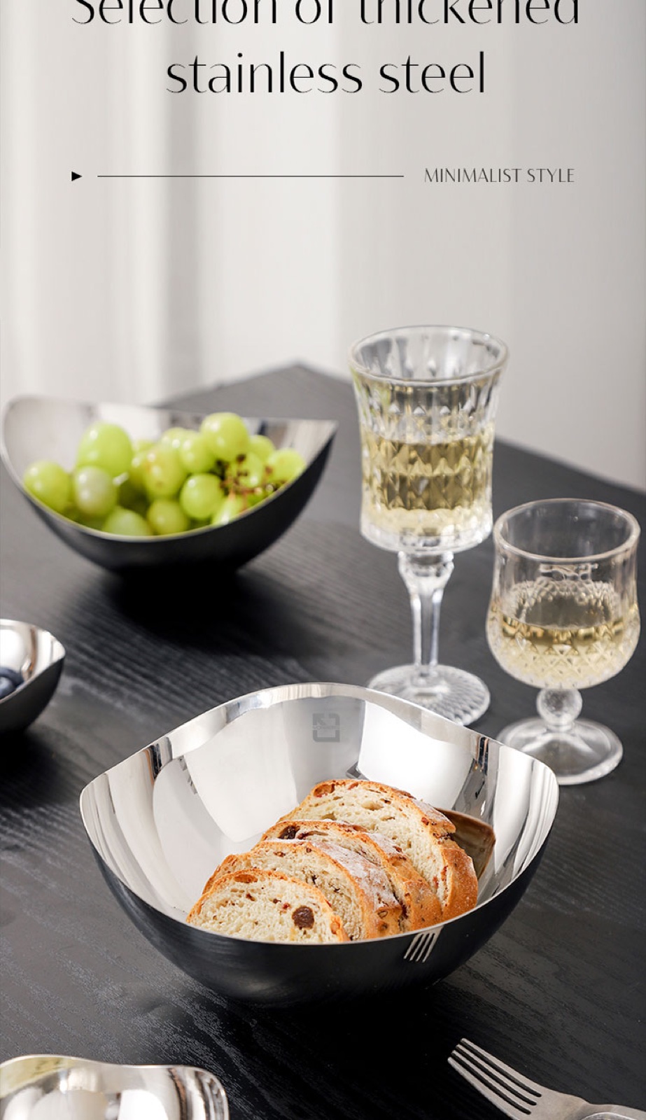 Stainless Steel Special-Shaped Bowl - Mirror Polish