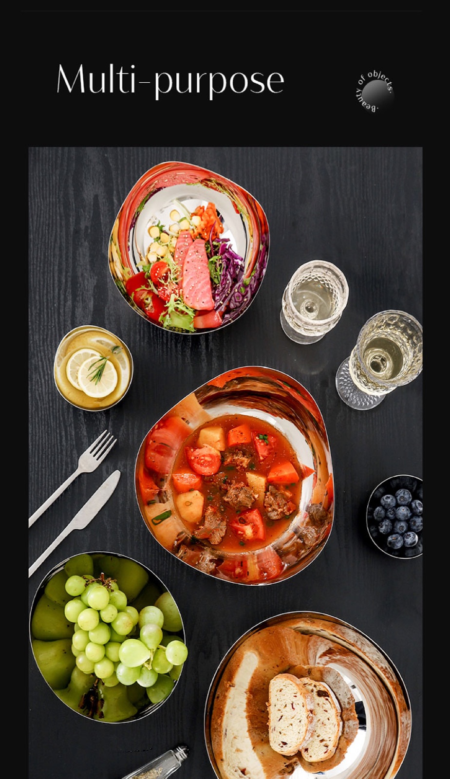 Stainless Steel Special-Shaped Bowl - Mirror Polish