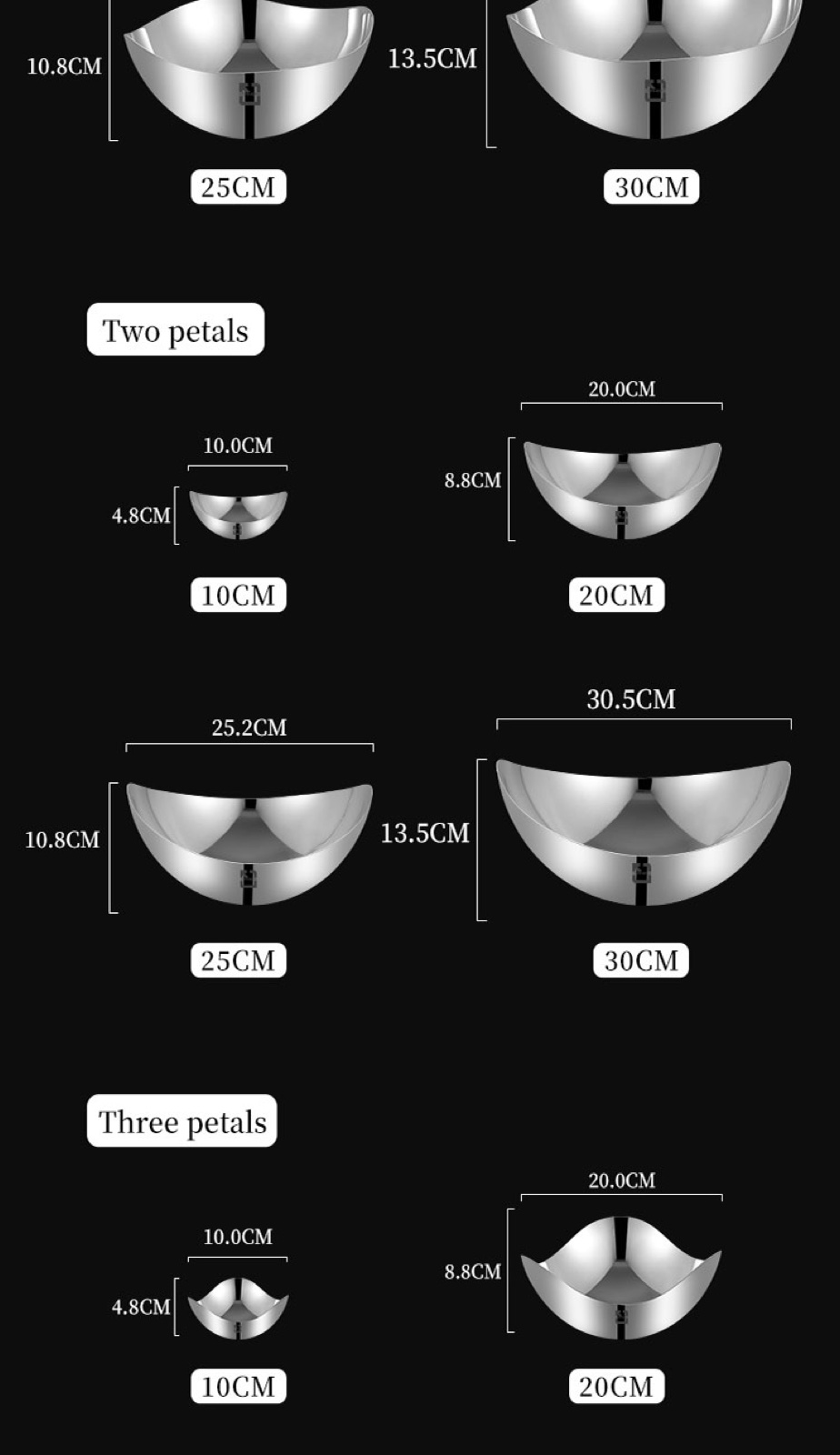 Stainless Steel Special-Shaped Bowl - Mirror Polish