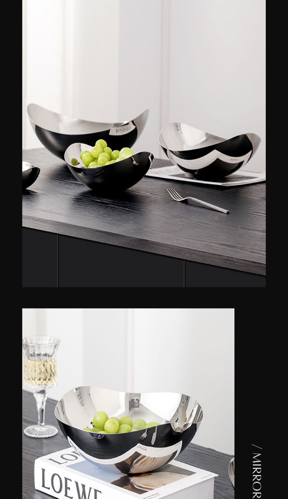 Stainless Steel Special-Shaped Bowl - Mirror Polish