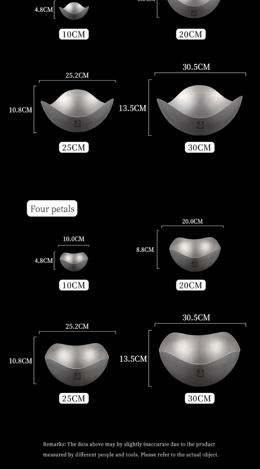 Stainless Steel Special-Shaped Bowl - Snowflake Finish