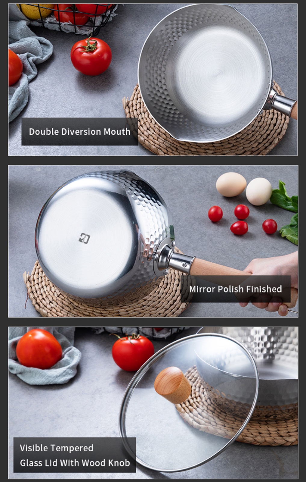 Stainless Steel Yukihira Saucepan